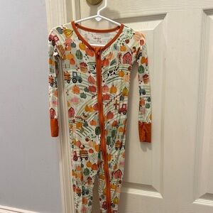 Little Sleepies Pumpkin and Scarecrow Pajamas
